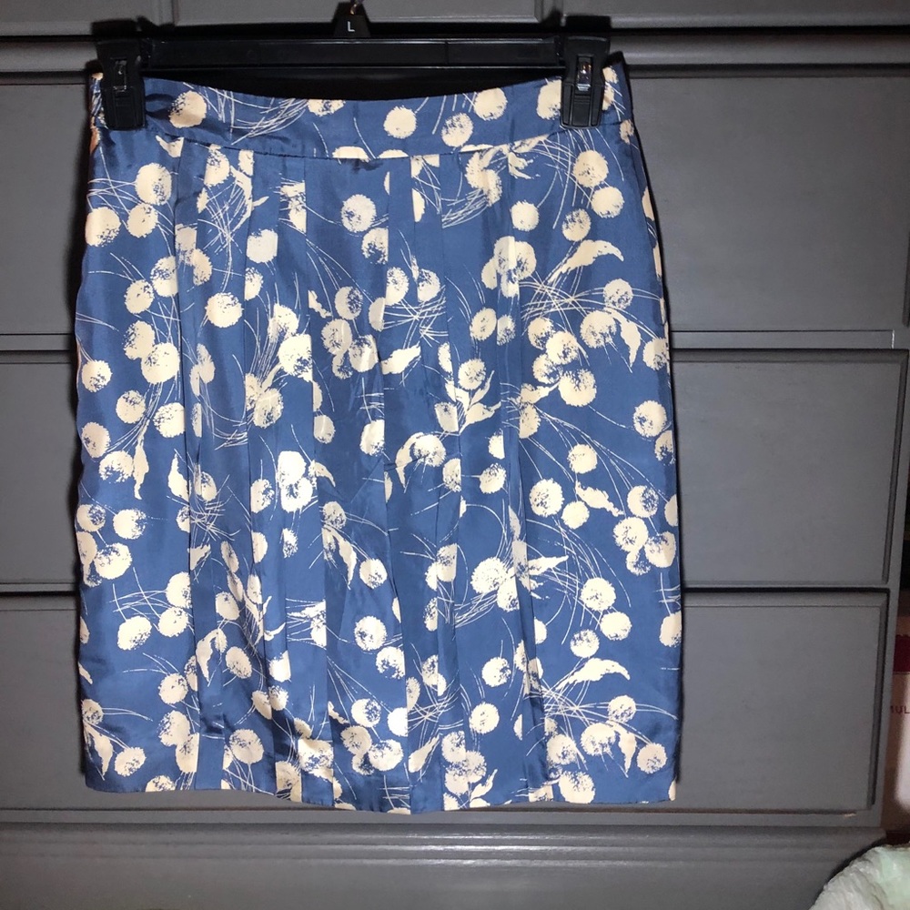 Blue and white skirt